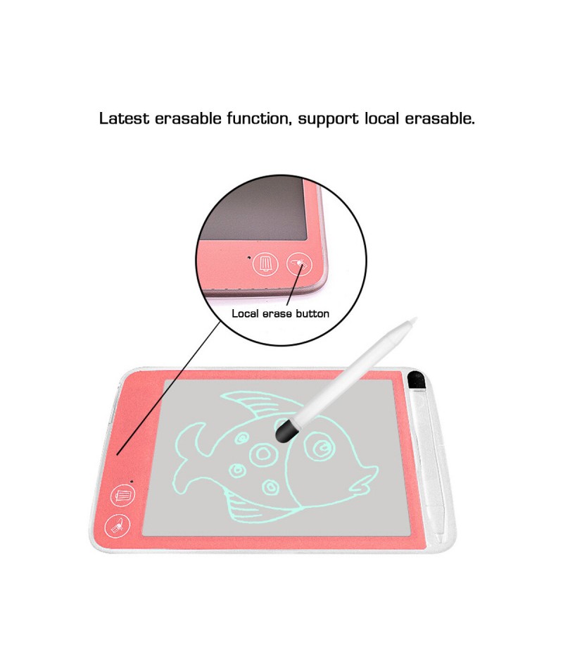6.5inch  10inch Electronic Digital LCD Writing Pad Tablet Kids Drawing Graphics Board - Blue 6.5inch