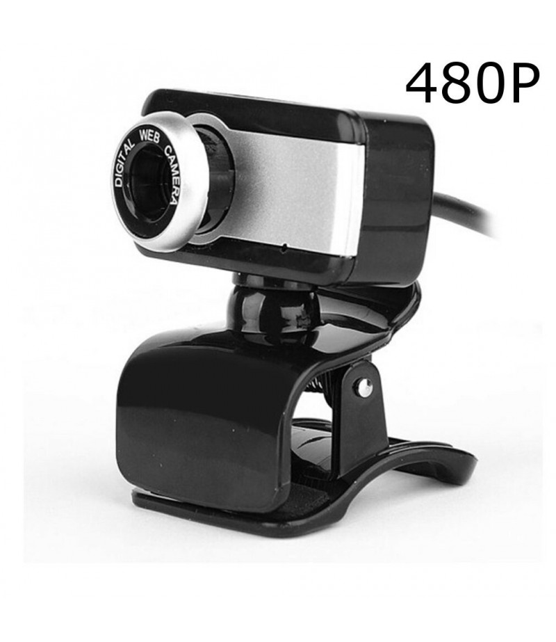  720P/480P HD Wide Angle USB Webcam Conference Live Auto-Focusing Computer Camera Built-in Noise Reduction Microphone for 