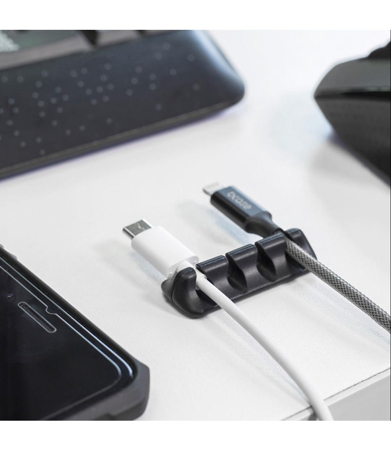  Silicone Line Storage Device Cable Management From Eco-System For HUAWEI P30 Mate 20Pro Mi9 S10+ Note 10 - Grey