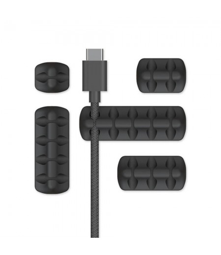  Silicone Line Storage Device Cable Management From Eco-System For HUAWEI P30 Mate 20Pro Mi9 S10+ Note 10 - Grey