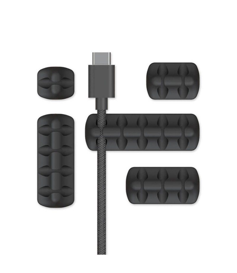  Silicone Line Storage Device Cable Management From Eco-System For HUAWEI P30 Mate 20Pro Mi9 S10+ Note 10 - Grey