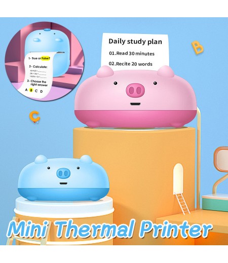 S106 Mini Portable Wireless bluetooth Pocket Thermal Printer Phone Remote Photo Receipt Printing Learning Assistance for Android