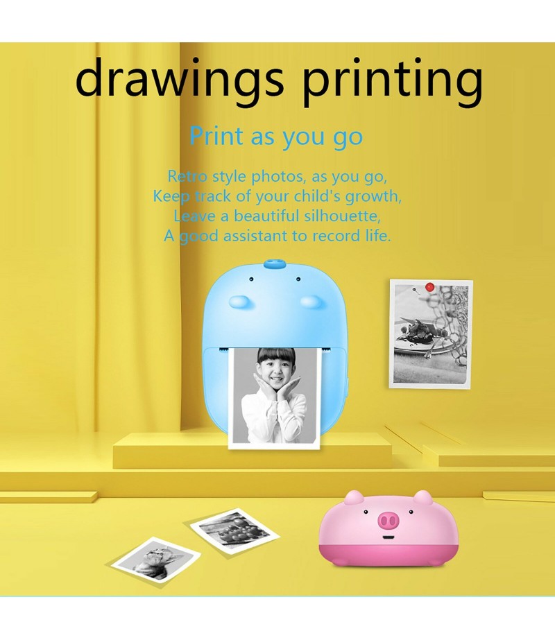 S106 Mini Portable Wireless bluetooth Pocket Thermal Printer Phone Remote Photo Receipt Printing Learning Assistance for Android