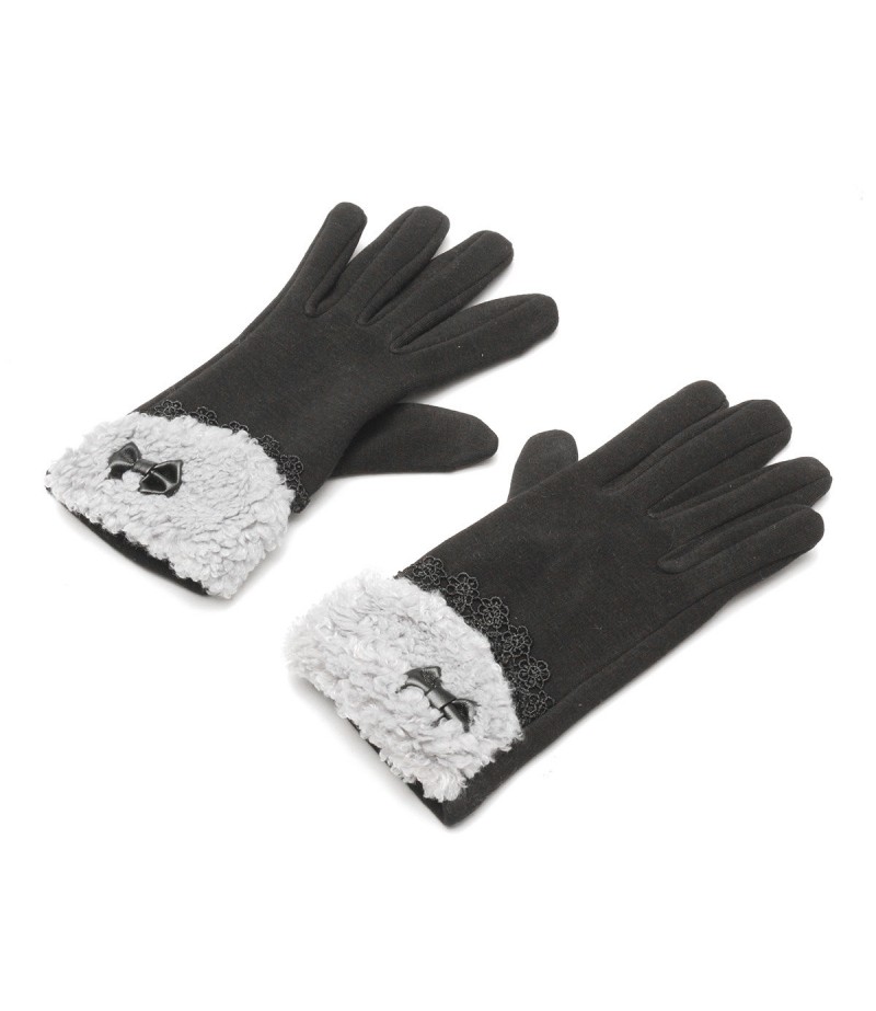 Women Winter Gloves Touch Screen Warm Gloves Outdoor Driving Gloves For Smartphone - Pink