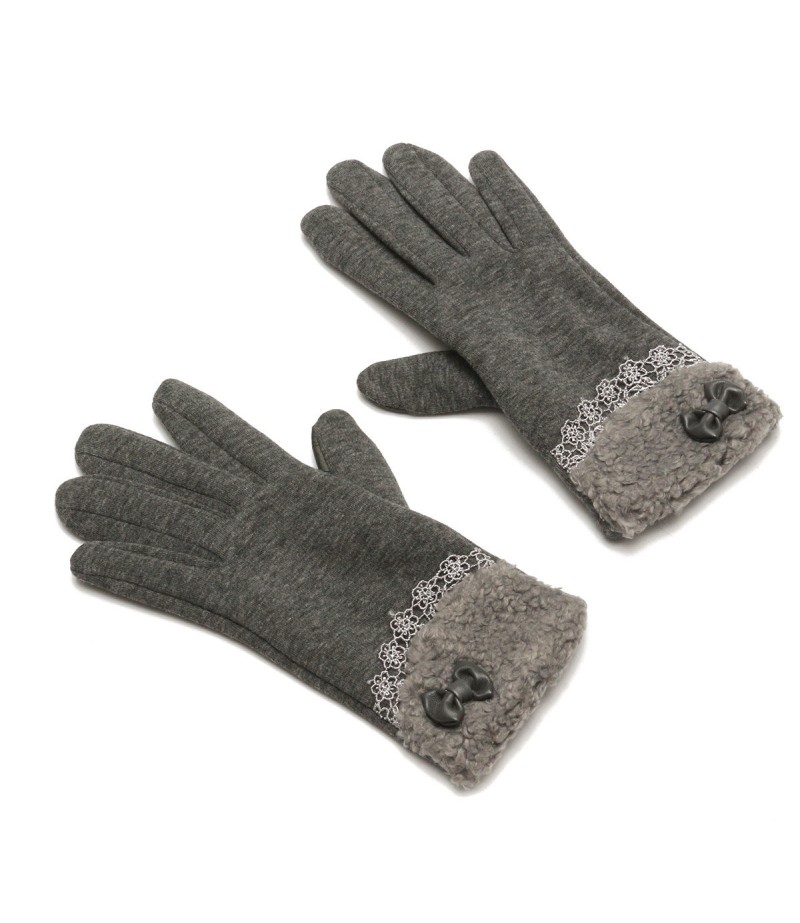 Women Winter Gloves Touch Screen Warm Gloves Outdoor Driving Gloves For Smartphone - Pink