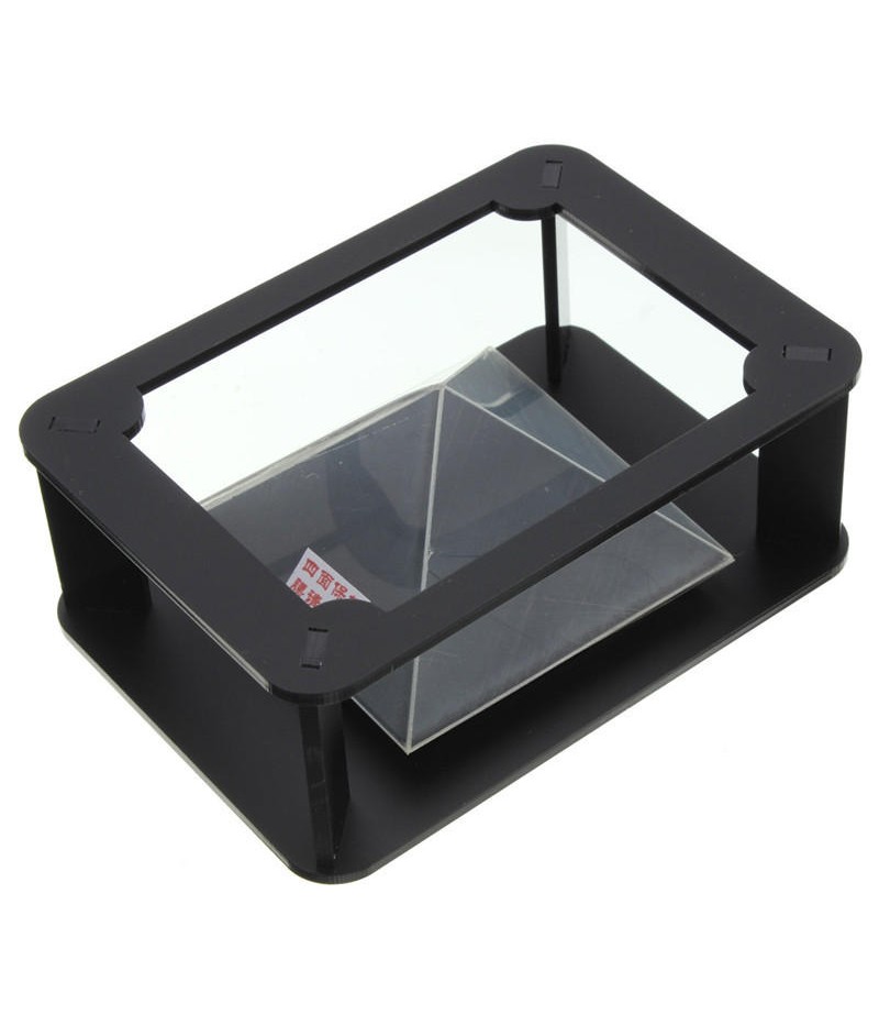 DIY 3D Holographic Projection Pyramid For iPhone 6S Plus 6S Samsung HTC Smartphone - Finished Version