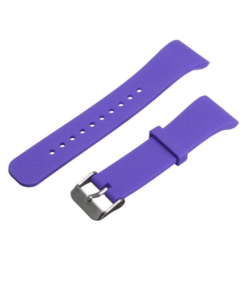  Approx 11.5-17.5cm Silicone Soft Replacement Smart Wrist Strap For Samsung Gear Fit 2 - Light Blue