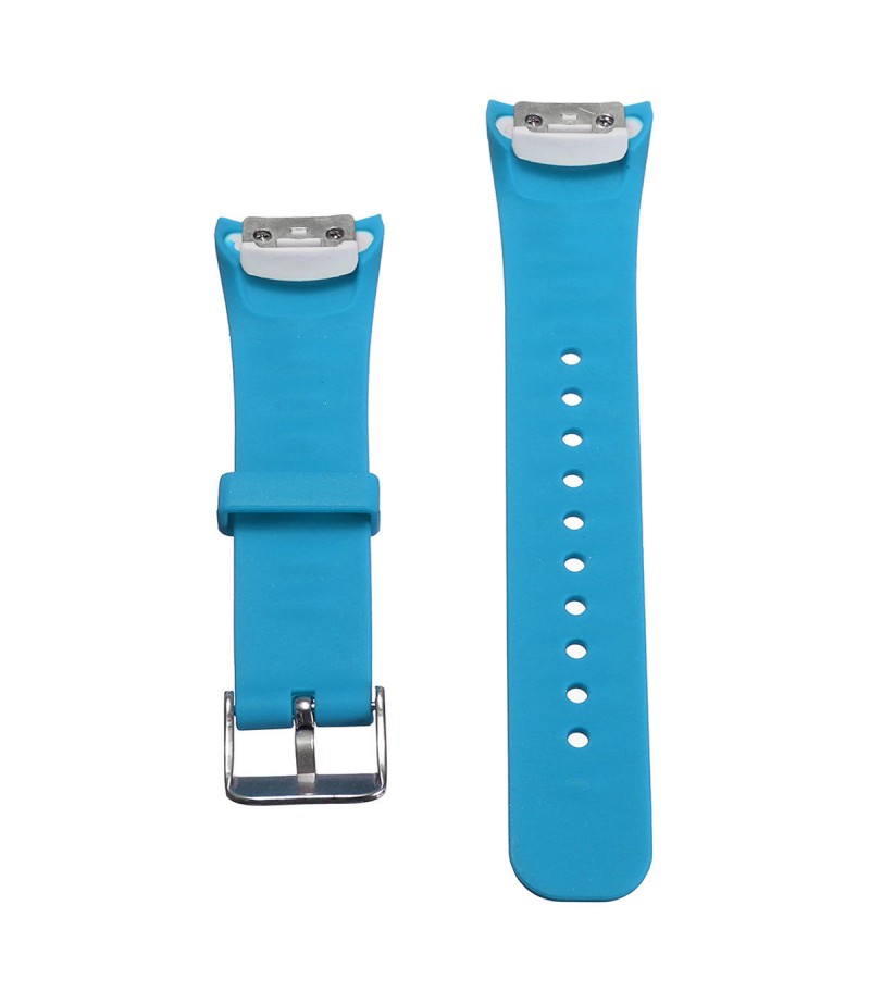 Approx 11.5-17.5cm Silicone Soft Replacement Smart Wrist Strap For Samsung Gear Fit 2 - Light Blue