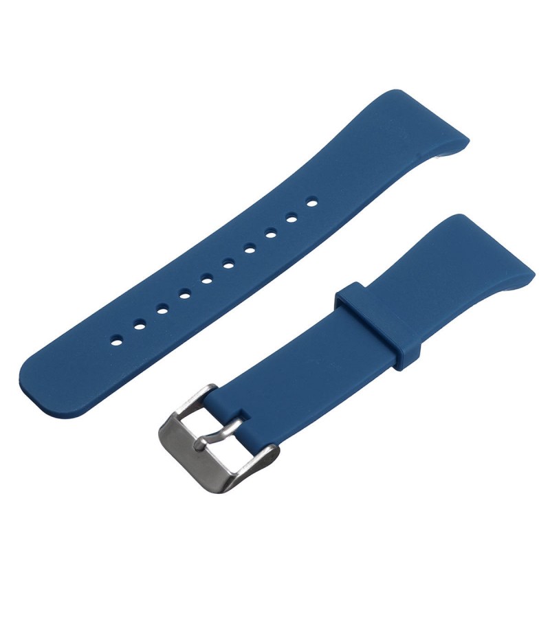  Approx 11.5-17.5cm Silicone Soft Replacement Smart Wrist Strap For Samsung Gear Fit 2 - Light Blue
