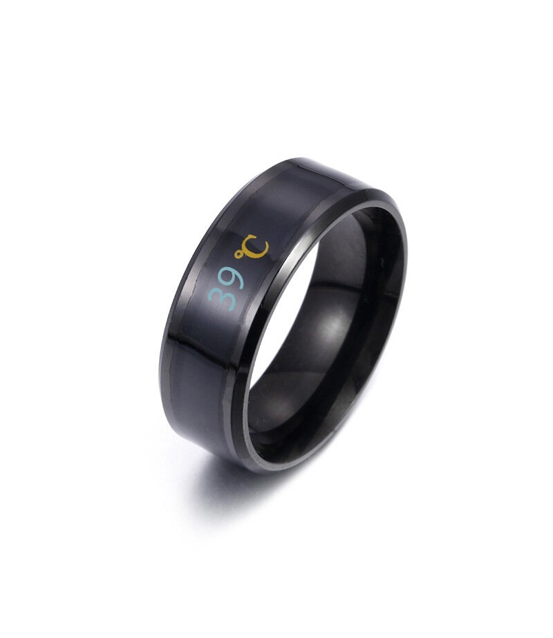  Smart Temperature Couple Ring Detectable Temperature Ring - Blue 13