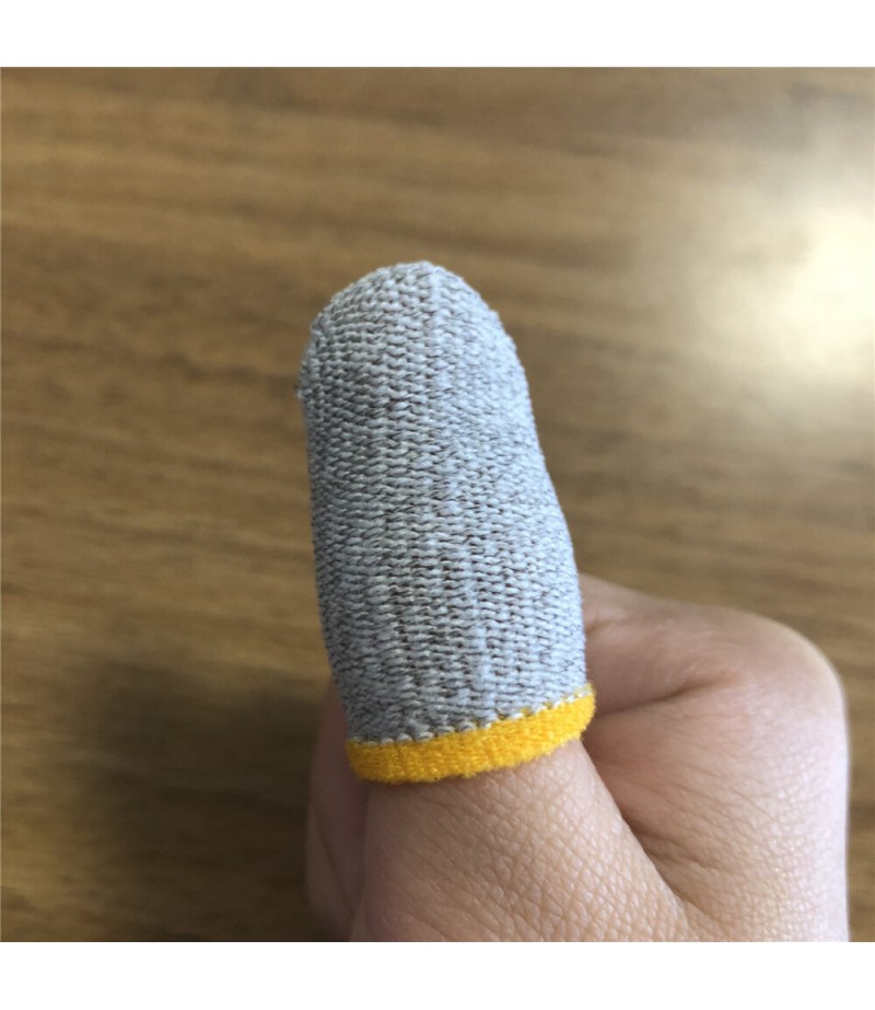  Anti-sweat Finger Cots Hand Game Fight Artifact Touch Screen Finger Cots E-sports Game Finger Cots - Black + White