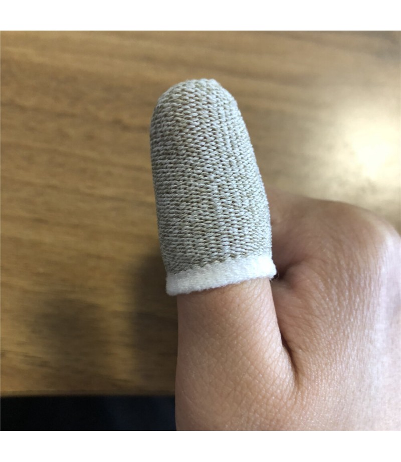  Anti-sweat Finger Cots Hand Game Fight Artifact Touch Screen Finger Cots E-sports Game Finger Cots - Black + White
