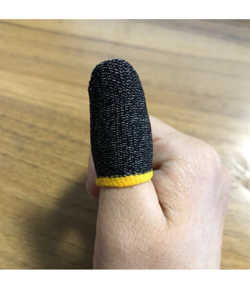 Anti-sweat Finger Cots Hand Game Fight Artifact Touch Screen Finger Cots E-sports Game Finger Cots - Black + White