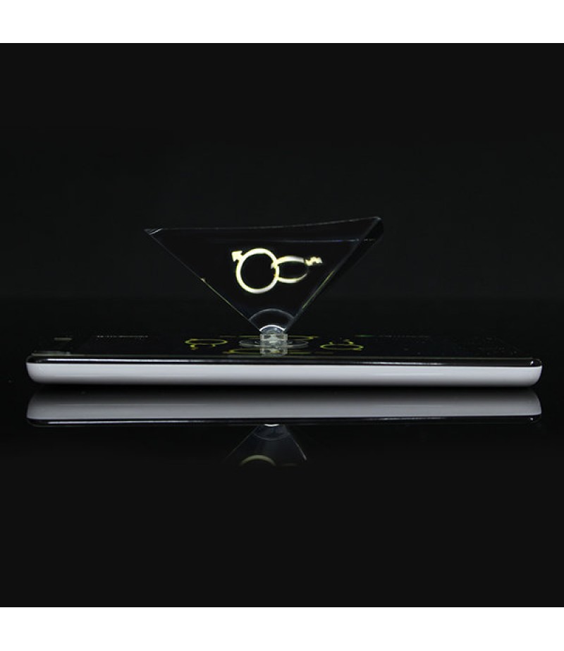 3D Holographic Projector Auxiliary Tool Pyramid DIY Creative Gifts For 3.5 to 6.0 Inches Smartphone