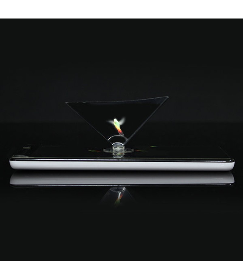 3D Holographic Projector Auxiliary Tool Pyramid DIY Creative Gifts For 3.5 to 6.0 Inches Smartphone
