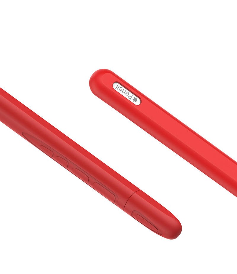  Anti-slip Anti-fall Silicone Touch Screen Stylus Pen Protective Case for Apple Pencil 2nd Generation - Black