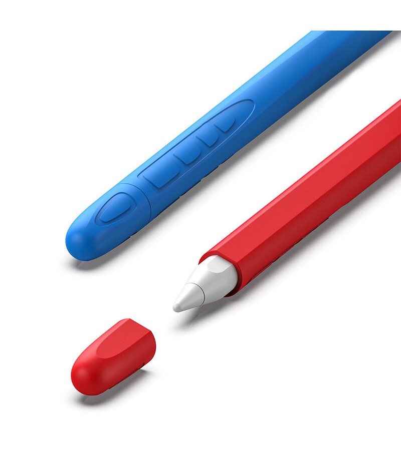  Anti-slip Anti-fall Silicone Touch Screen Stylus Pen Protective Case for Apple Pencil 2nd Generation - Black