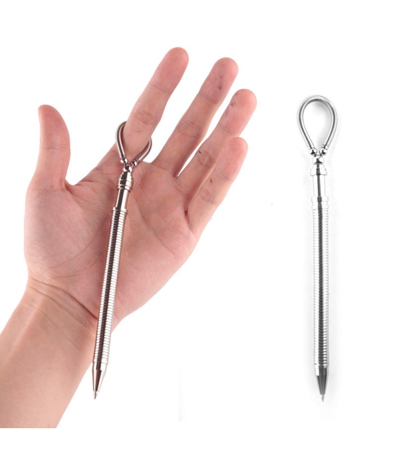  Multifunctional Decompress Pen Puzzle Rotate Magic Magnetic Gel Pen Magnet Spring Ballpoint Student Educational Decompres