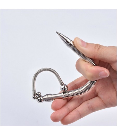  Multifunctional Decompress Pen Puzzle Rotate Magic Magnetic Gel Pen Magnet Spring Ballpoint Student Educational Decompres
