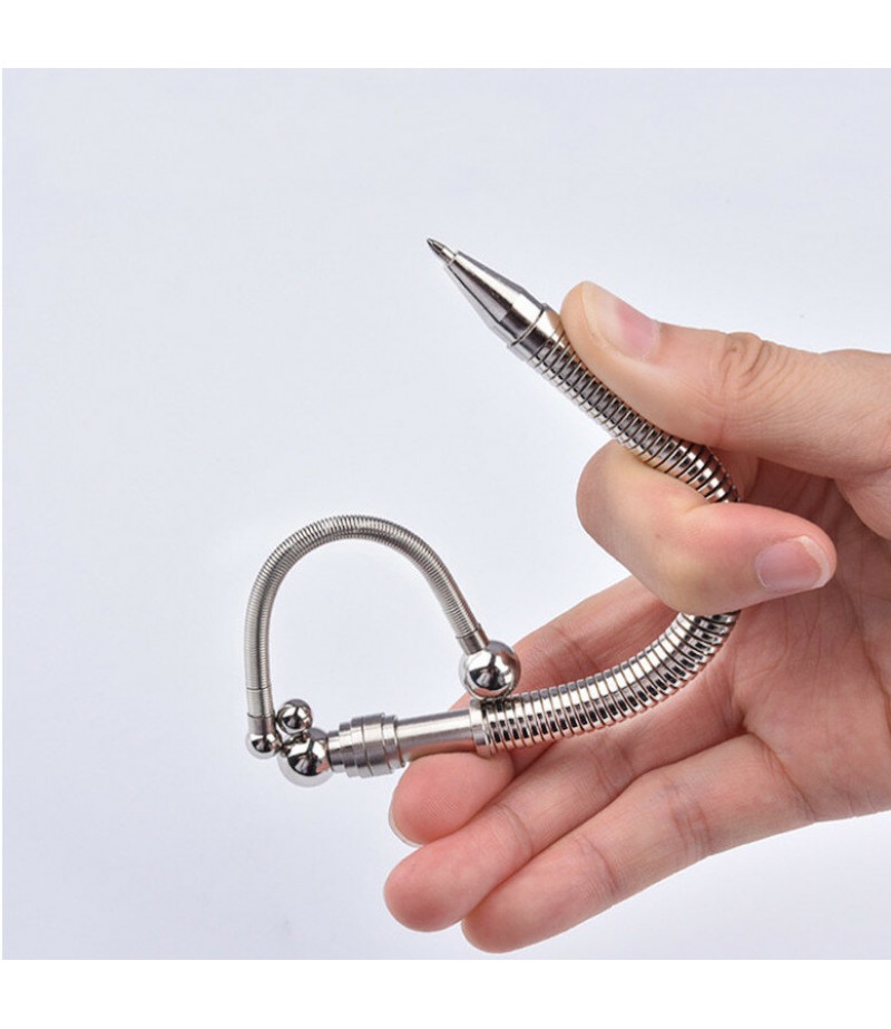  Multifunctional Decompress Pen Puzzle Rotate Magic Magnetic Gel Pen Magnet Spring Ballpoint Student Educational Decompres