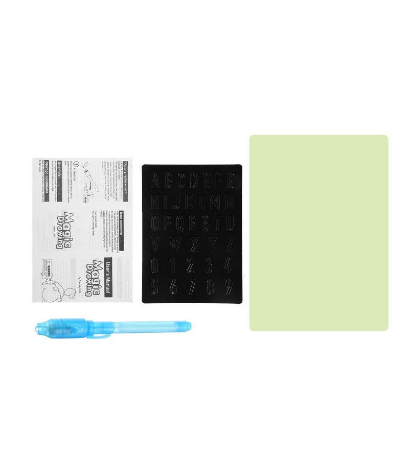 A3 / A4 / A5 Repainted Luminous Hand-Writing Drawing Board with Copy Cardboard - M Blue