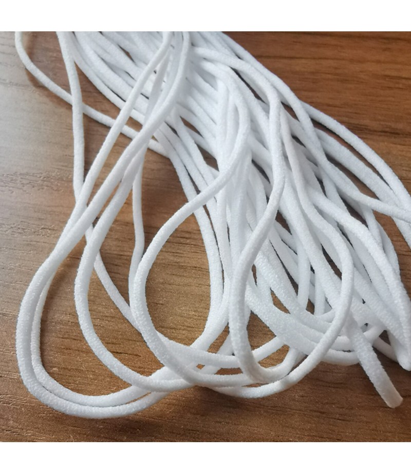 3mm Elastic Band DIY Mouth Face Cover Ear Hanging Thread Cord Rubber String