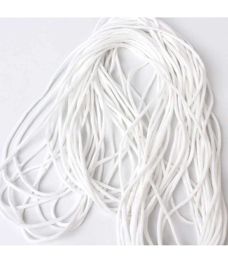 3mm Elastic Band DIY Mouth Face Cover Ear Hanging Thread Cord Rubber String