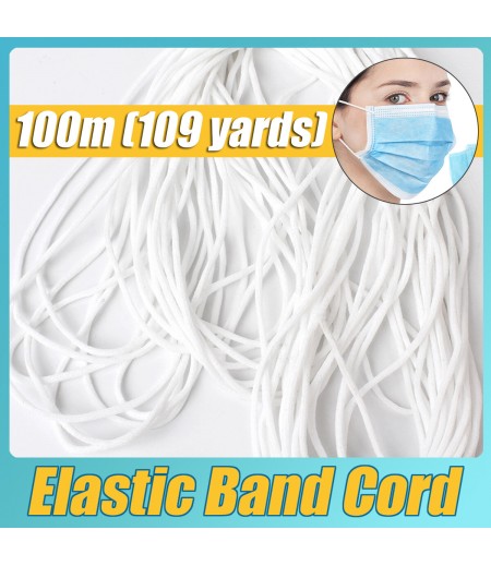 3mm Elastic Band DIY Mouth Face Cover Ear Hanging Thread Cord Rubber String