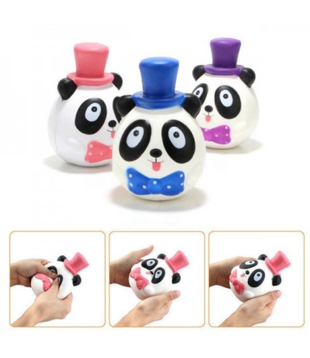 1PC 14CM Jumbo Panda Cake Squishy Charm Soft Slow Rising Mobile Phone Accessories Toy