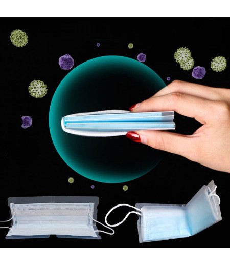  Portable Foldable Disposable Face Mask Storage Folder Box Small Watch Box Container Case
