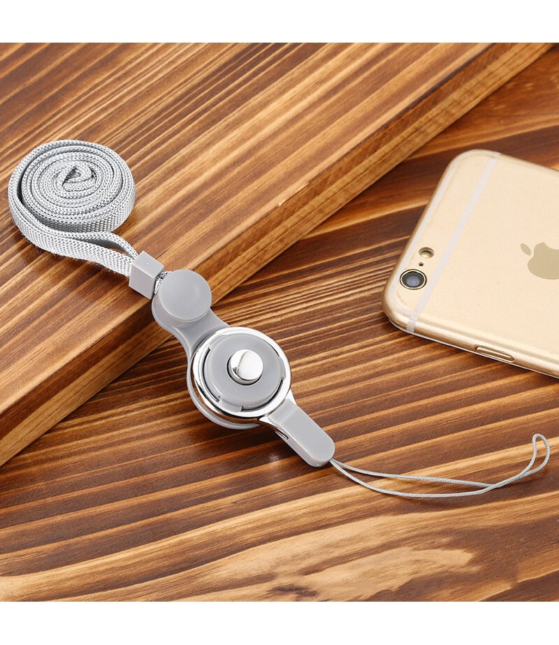  2 in 1 Detachable Universal Phone Ring Holder &amp; Neck Strap Phone Lanyard Work Permit Badge Key Rope for All Smartphon