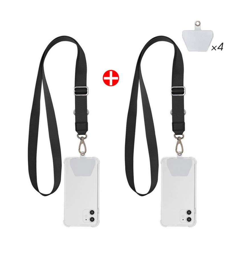  Universal Phone Lanyard Length Adjustable Nylon Crossbody Shoulder Neck Cord Strap Cell Phone Lanyards Compatible with Mo