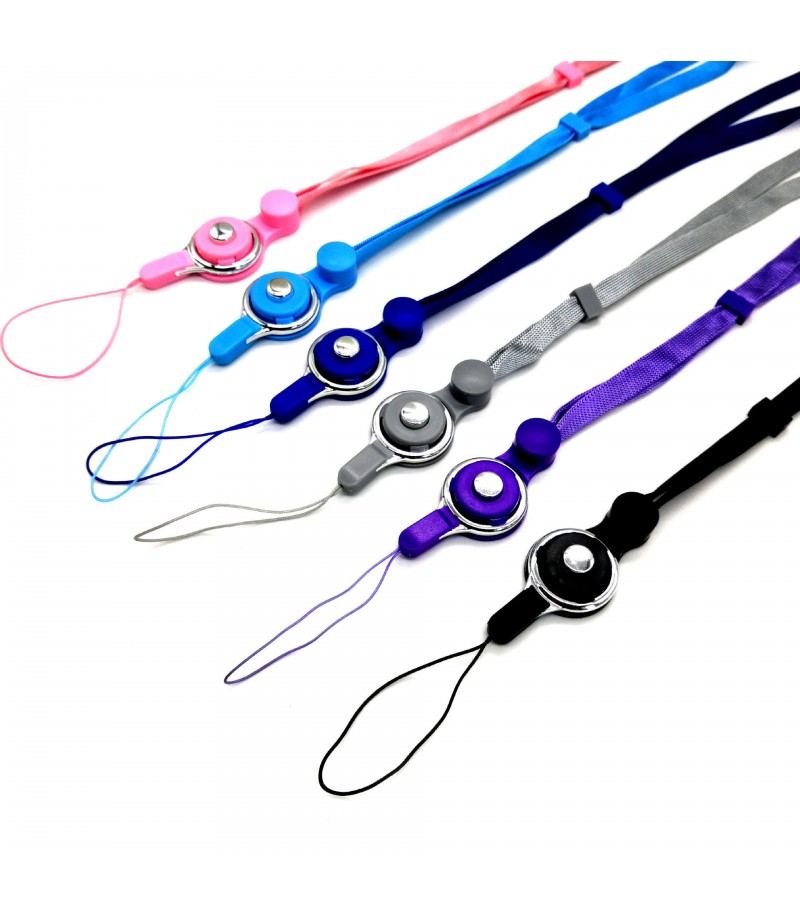  2 in 1 Detachable Universal Phone Ring Holder &amp; Neck Strap Phone Lanyard Work Permit Badge Key Rope for All Smartphon