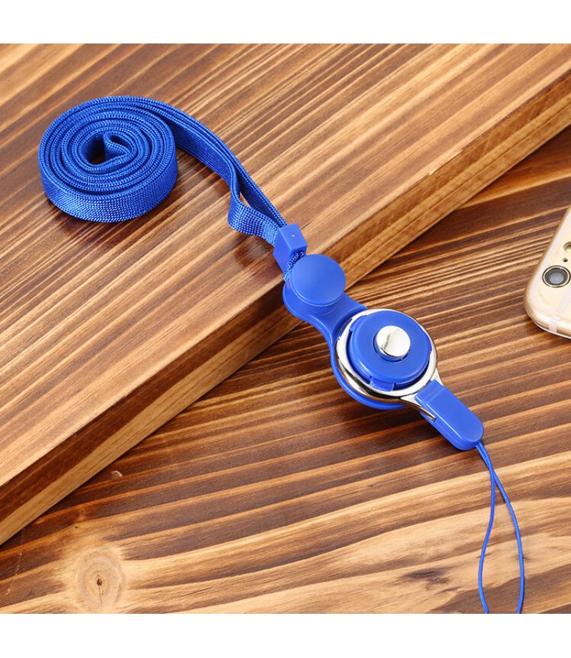  2 in 1 Detachable Universal Phone Ring Holder &amp; Neck Strap Phone Lanyard Work Permit Badge Key Rope for All Smartphon