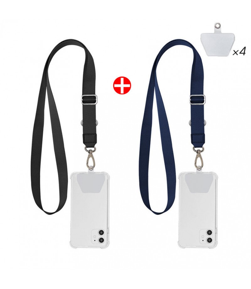  Universal Phone Lanyard Length Adjustable Nylon Crossbody Shoulder Neck Cord Strap Cell Phone Lanyards Compatible with Mo