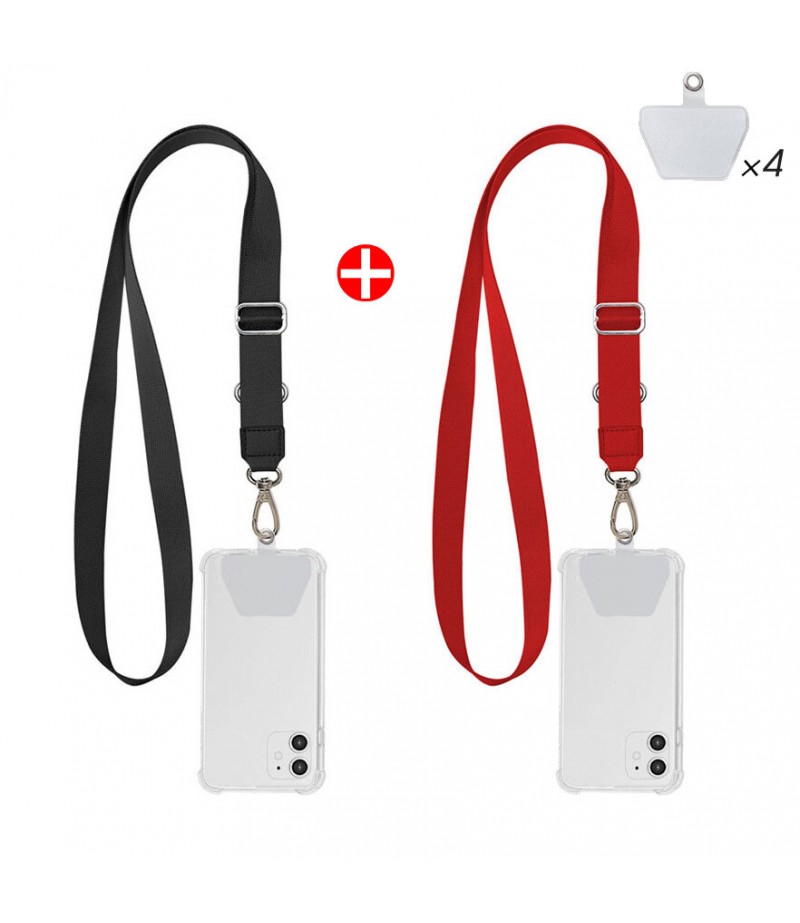  Universal Phone Lanyard Length Adjustable Nylon Crossbody Shoulder Neck Cord Strap Cell Phone Lanyards Compatible with Mo