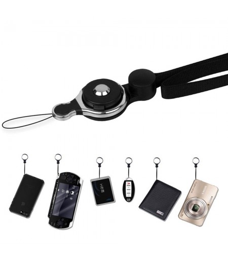  2 in 1 Detachable Universal Phone Ring Holder &amp; Neck Strap Phone Lanyard Work Permit Badge Key Rope for All Smartphon