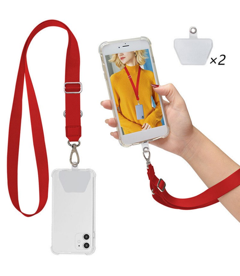  Universal Phone Lanyard Length Adjustable Nylon Crossbody Shoulder Neck Cord Strap Cell Phone Lanyards Compatible with Mo