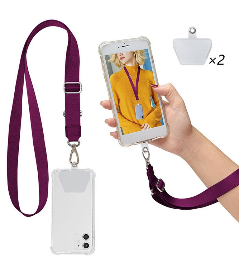  Universal Phone Lanyard Length Adjustable Nylon Crossbody Shoulder Neck Cord Strap Cell Phone Lanyards Compatible with Mo