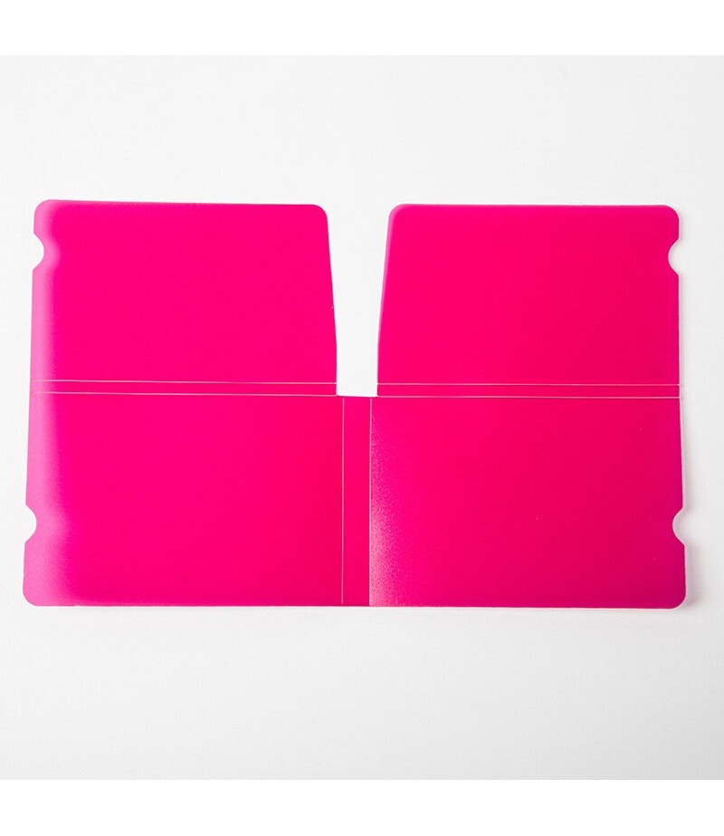 Colorful Portable Foldable Disposable Face Mask Storage Folder Box Small Watch Box Container Case - Red
