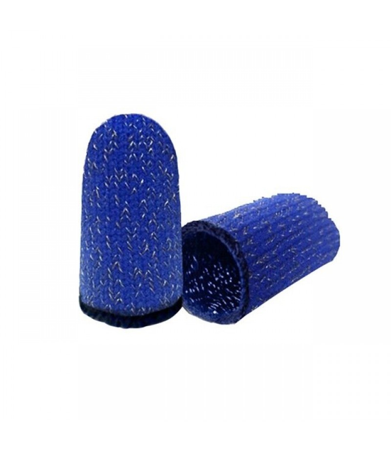  Gloves Sweat-proof Professional Touch Screen Thumbs Finger Sleeve for PUBG Mobile Game Gamepad - 1PCS Blue