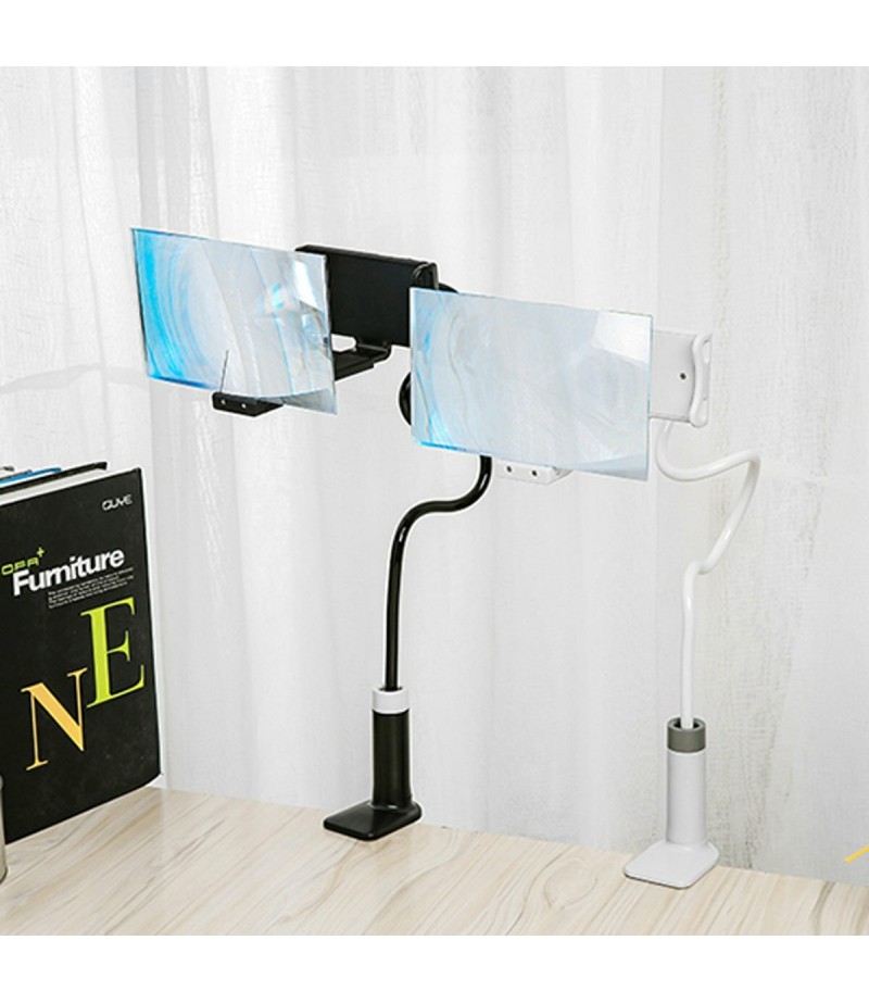 14 Inch Phone Screen Magnifier HD Projection Amplifier Bracket Holder Adjustable - White