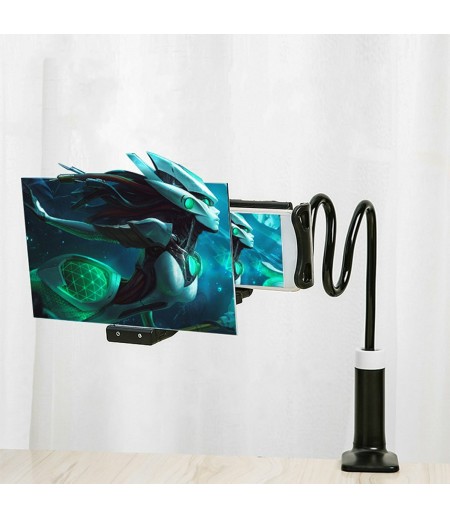 14 Inch Phone Screen Magnifier HD Projection Amplifier Bracket Holder Adjustable - White