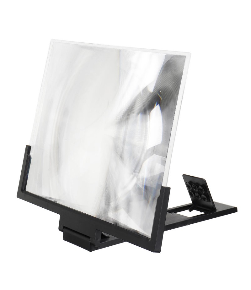 14" Phone Screen Magnifier Movie Video Screen Amplifier For Smart Phone For iPhone For Samsung Huawei - White