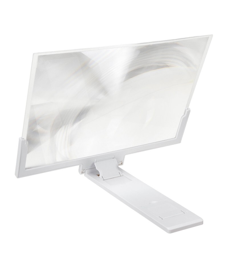 14" Phone Screen Magnifier Movie Video Screen Amplifier For Smart Phone For iPhone For Samsung Huawei - White