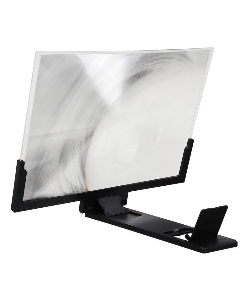 14" Phone Screen Magnifier Movie Video Screen Amplifier For Smart Phone For iPhone For Samsung Huawei - White