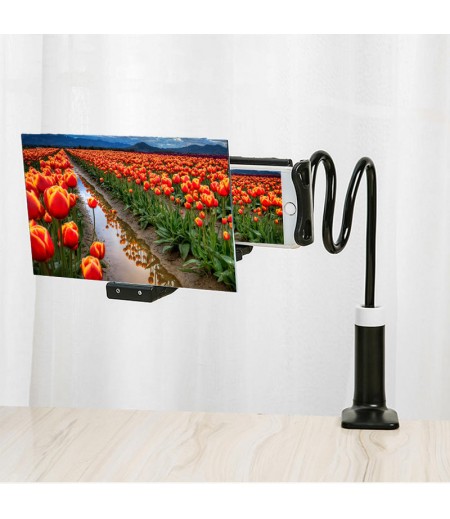 Mobile Phone High Definition Projection Bracket Adjustable Flexible All Angles Phone Tablet Holder 3D HD Phone Screen Magnifier 