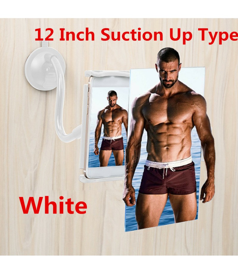 12'' Folding Mobile Phone Screen Magnifier Suction Cup 3D HD Screen Amplifier Stand Bracket - White
