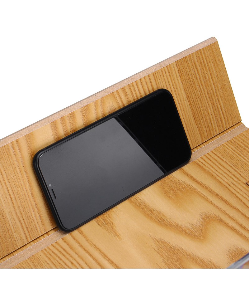 14" Wood 3D HD Phone Screen Magnifier Video Movie Amplifier For Smart Phone iPhone Samsung Huawei  - Coffee