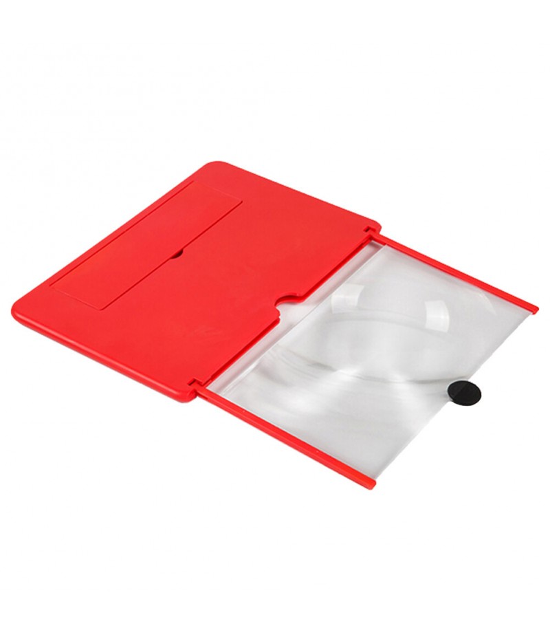  10 inch HD 3D Phone Screen Magnifier Enlarge 3-4 Times Foldable Eye Protect Movie Video Screen Amplifier Lazy Desktop Mou